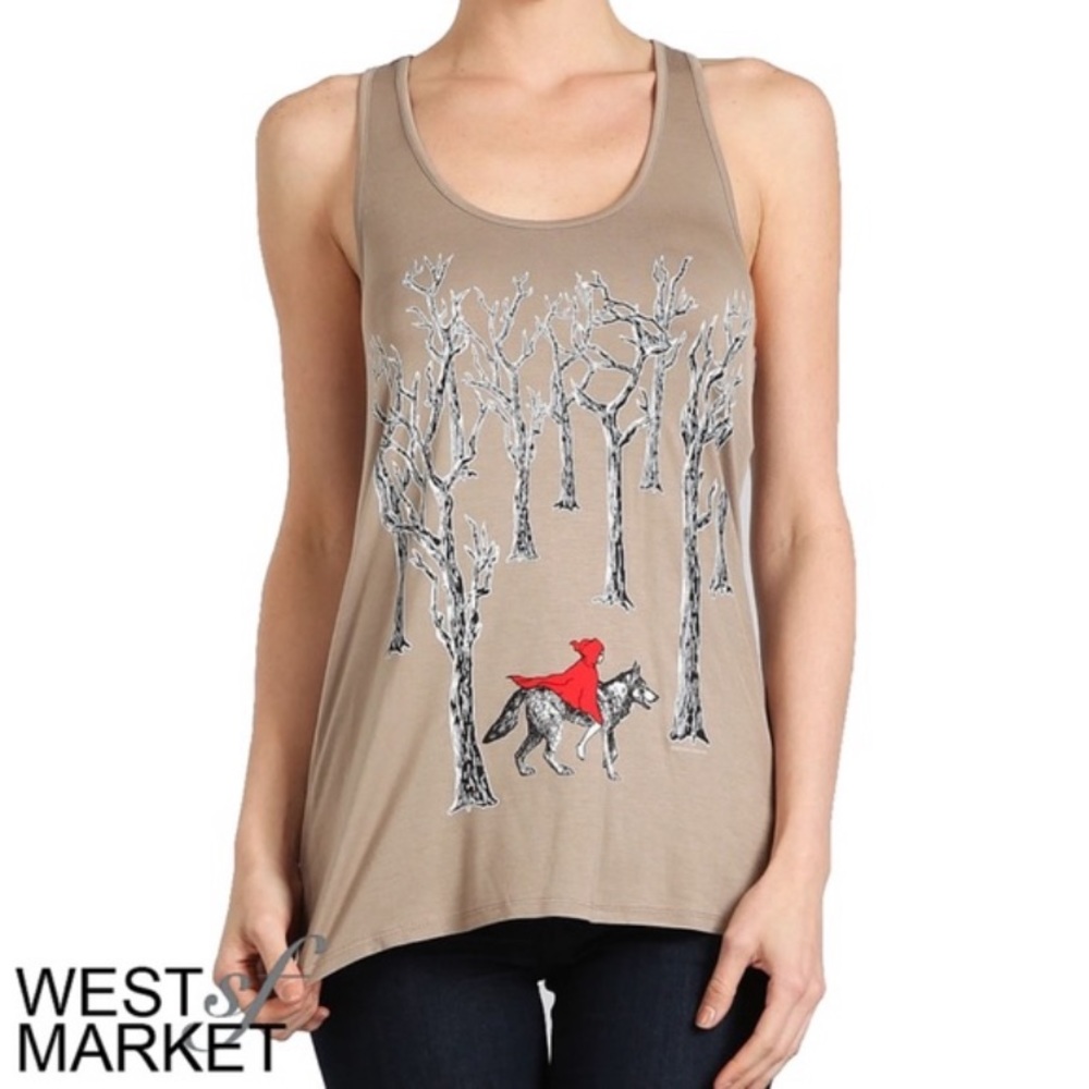 Little Red Riding Hood Racerback tank